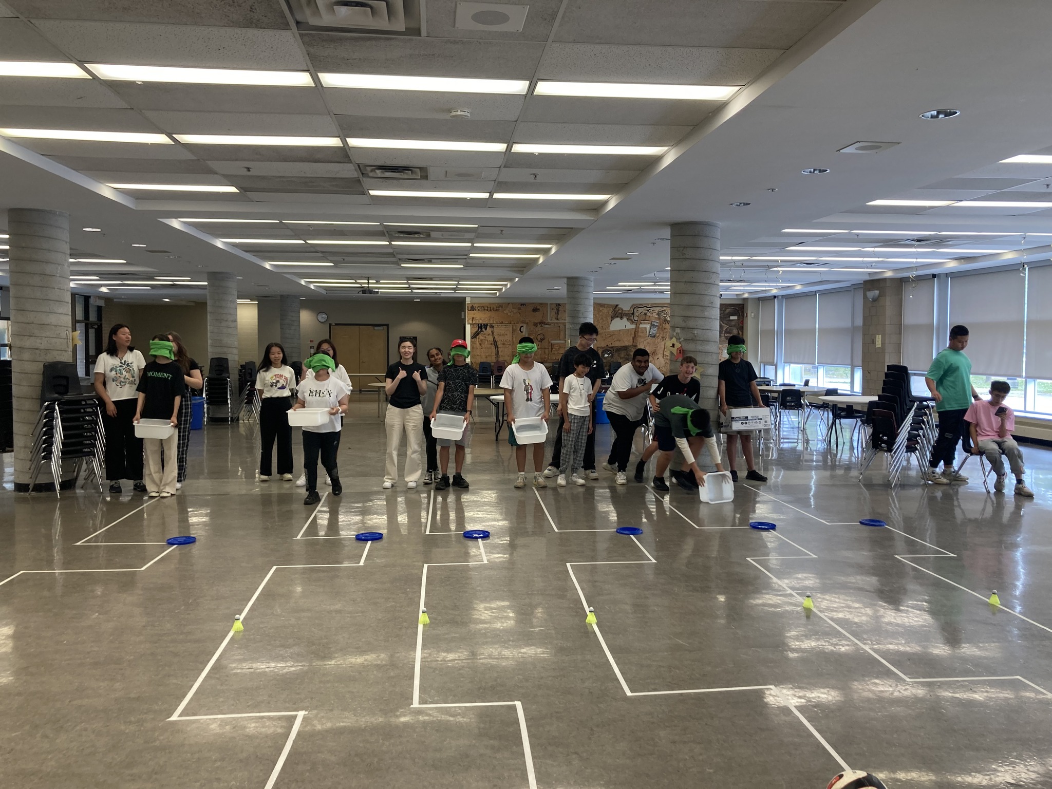 Students working together in a group activity race Open Gallery